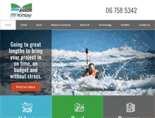 Tablet Screenshot of mckinlaysurveyors.co.nz
